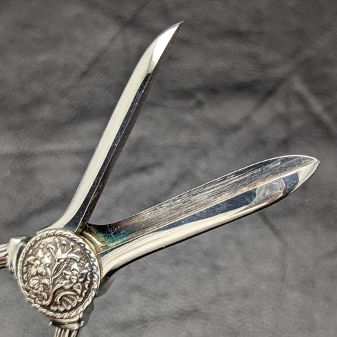 British Vintage Silver Plated Grape Scissors Pair 168g